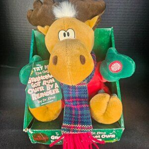 Original Dr Elmo Grandma Got Run Over By A Reindeer Singing Plush Stuffed Toy